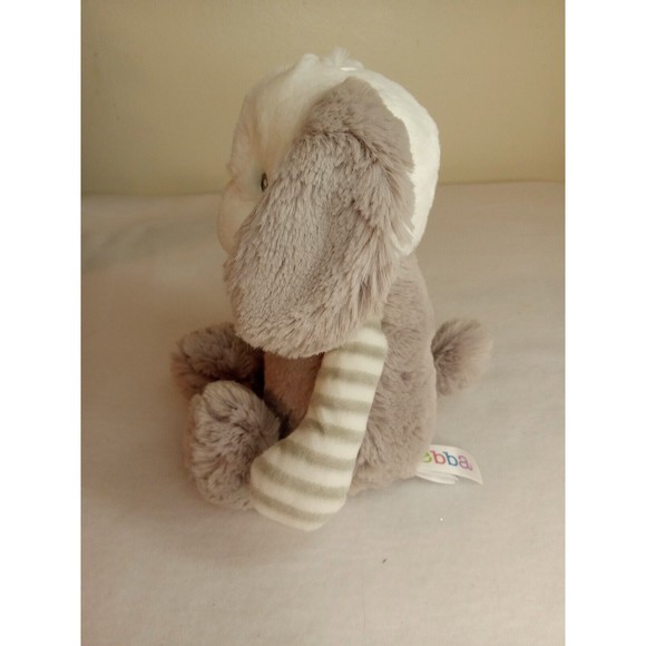 BABY PLUSH Aurora World EBBA Gray White Stripes Puppy Dog Stuffed Animal Beagle - Picture 2 of 6